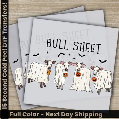 Halloween, Bull Sheet, Ready to Press DTF