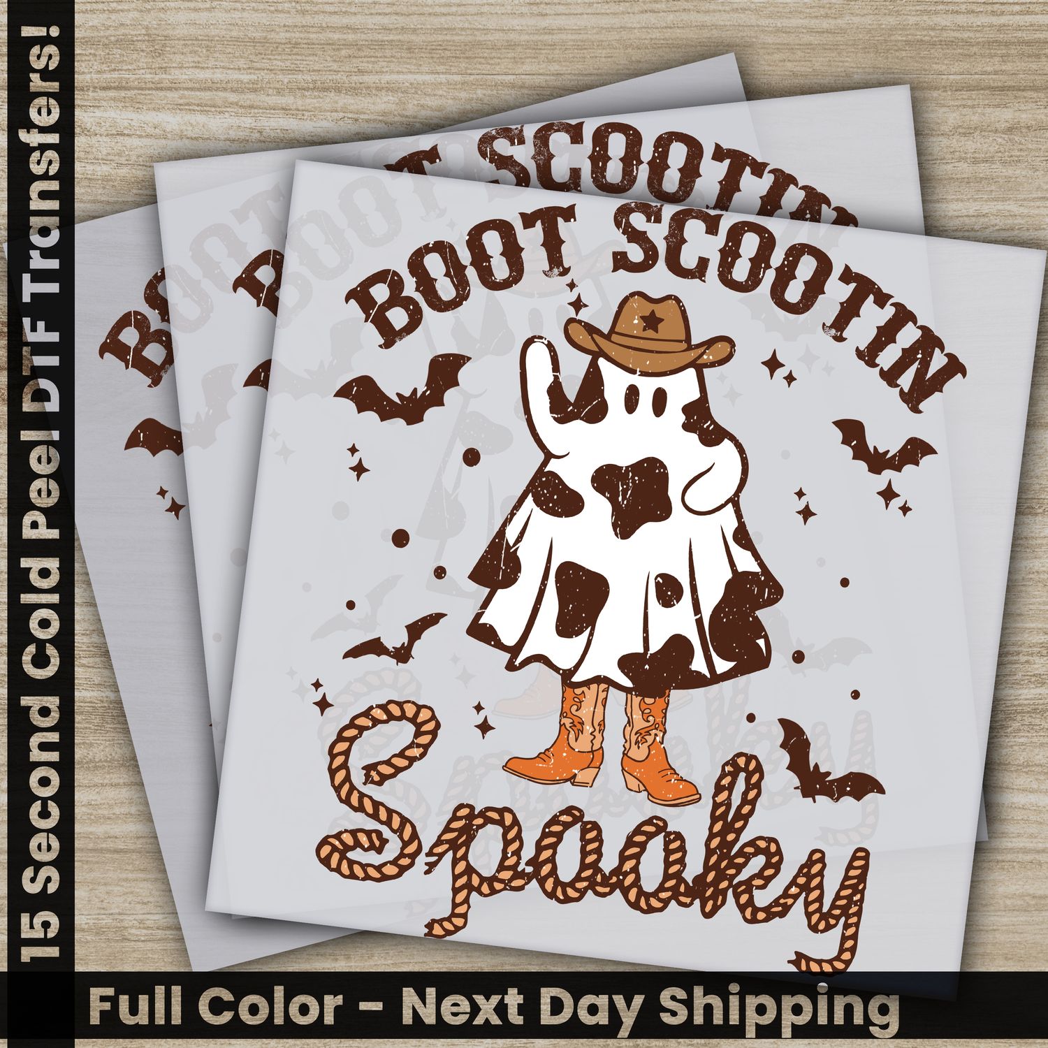 Halloween, Boot Scootin Spooky, Ready to Press DTF