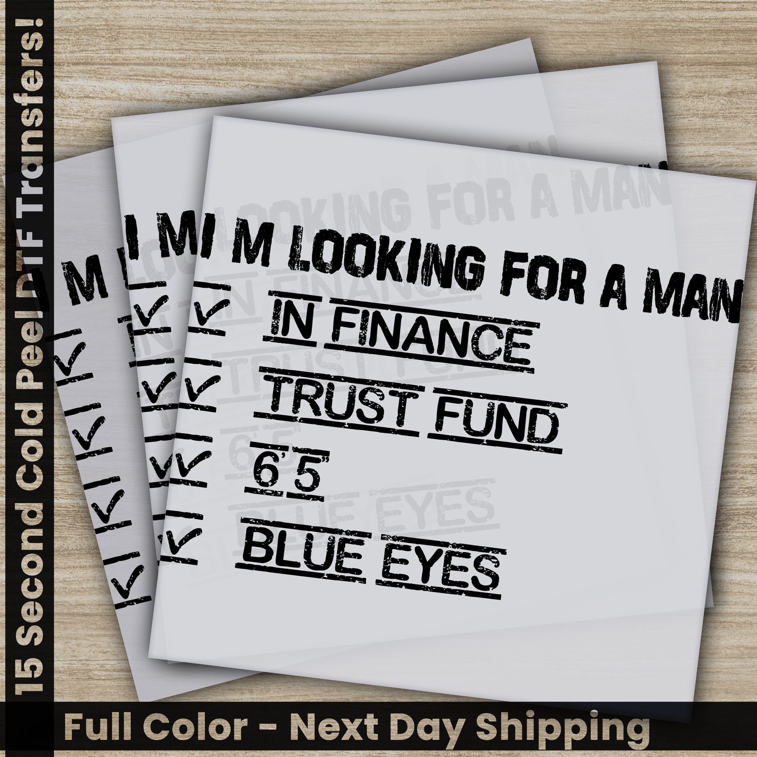 I&#39;m Looking For A Man, In Finance, Ready To Press DTF