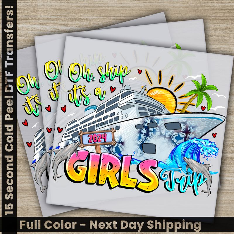 Family Vacation 2024, Cruise Ship Tour, Summer, Ready To Press DTF