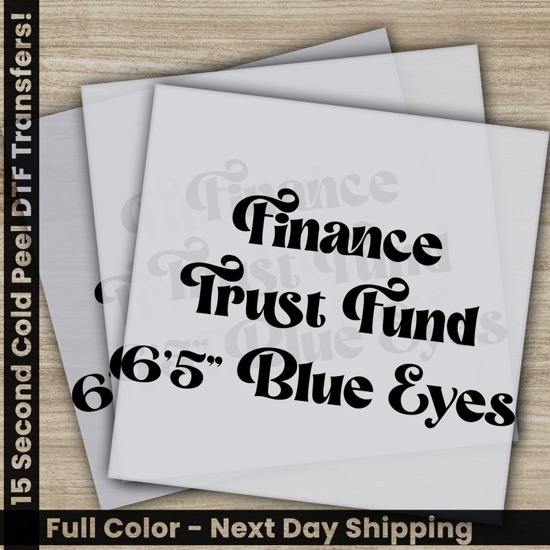 I&#39;m Looking For A Man, In Finance, Blue Eyes, Ready To Press DTF