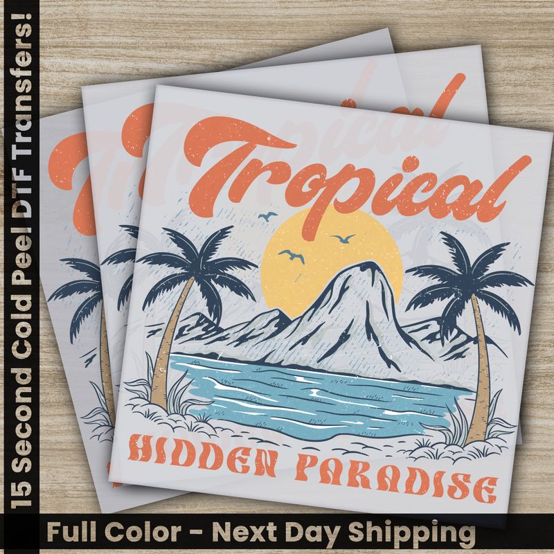 Tropical Hidden Paradise, Summer, Ready To Press DTF