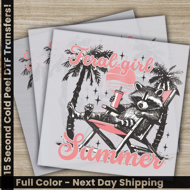 Feral Girl Summer,  Ready To Press DTF