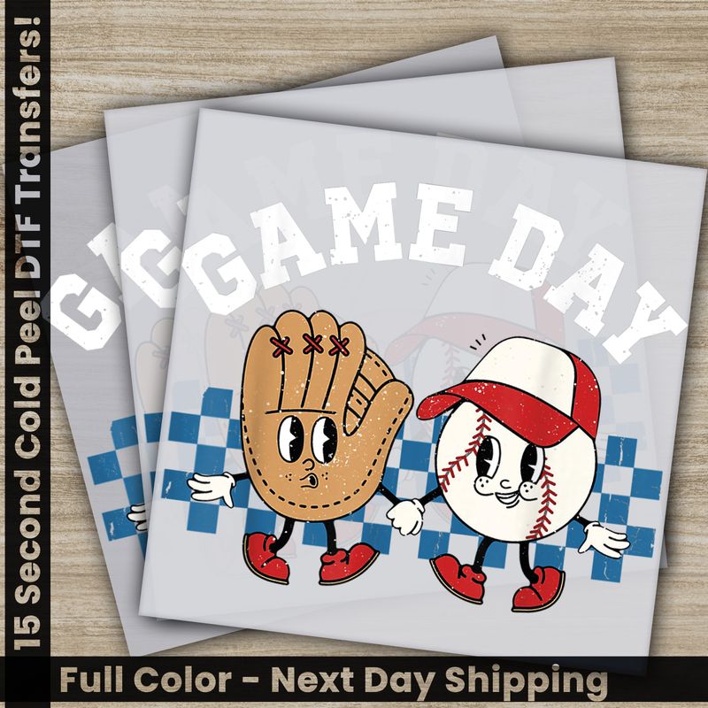 Game Day, Baseball, Sports, Ready To Press DTF