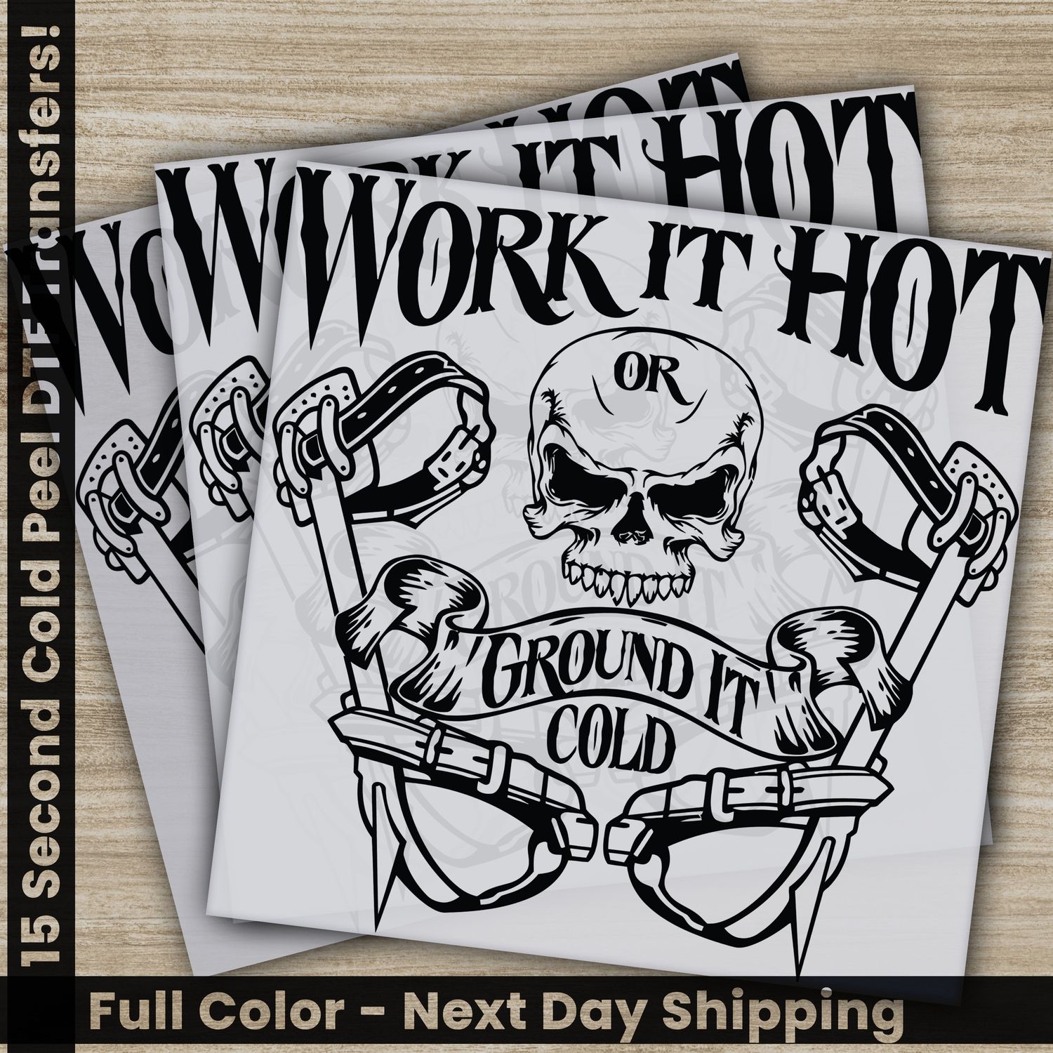Work It Hot, Skeleton, Ready To Press DTF