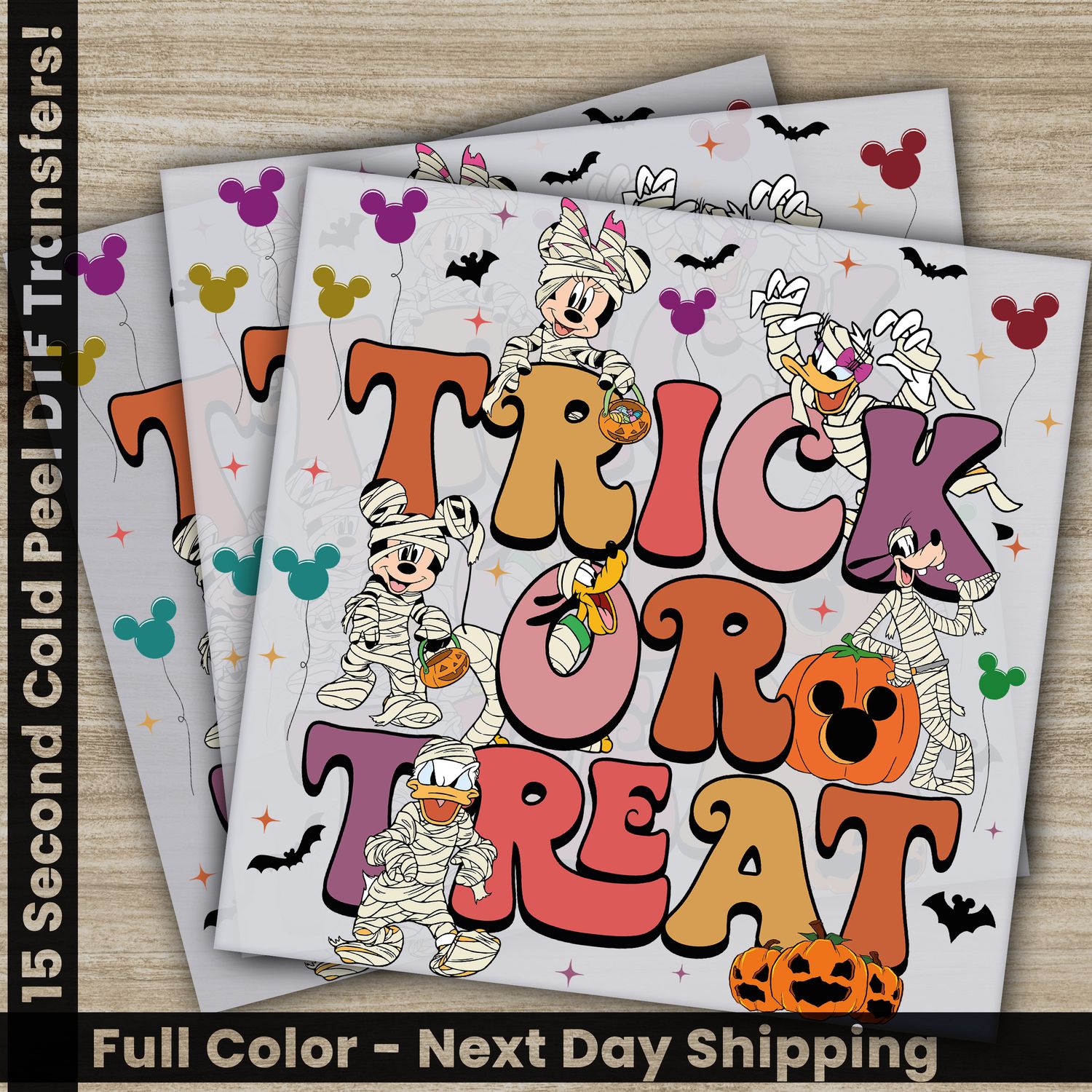 Halloween, Disney, Trick Or Treat, Ready To Press DTF