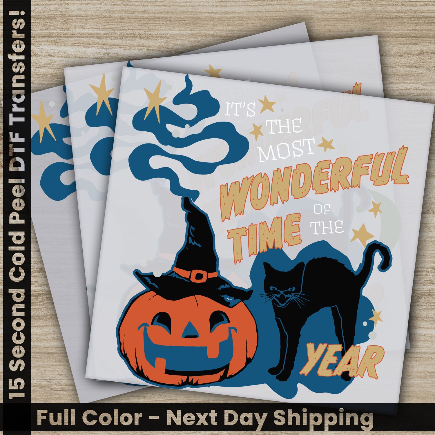 Halloween, Wonderful Time, Year, Pumpkin, Ready To Press DTF