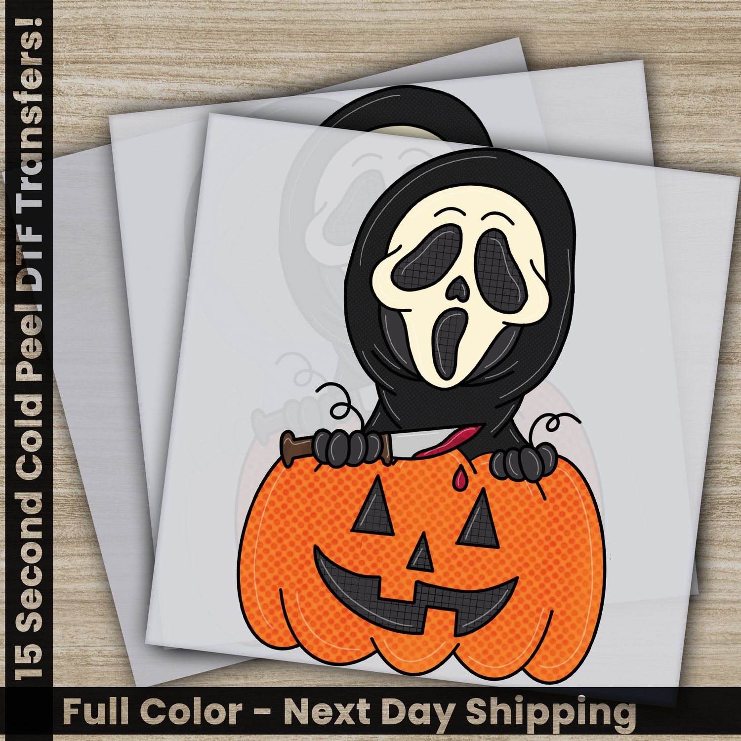 Halloween, Pumpkin, Scream, Ready To Press DTF