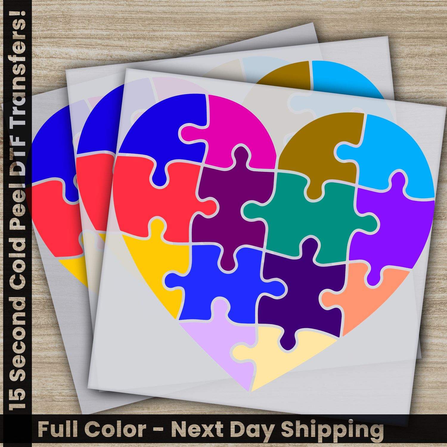 LGBTQ, Pride, Rainbow, Love, Heart, Ready To Press DTF