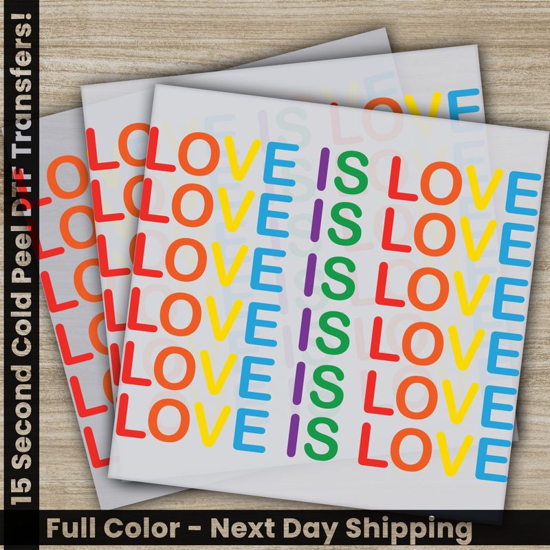 LGBTQ, Pride, Rainbow, Love, Ready To Press DTF