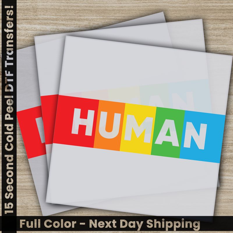 LGBTQ, Pride, Rainbow, Heart, Ready To Press DTF