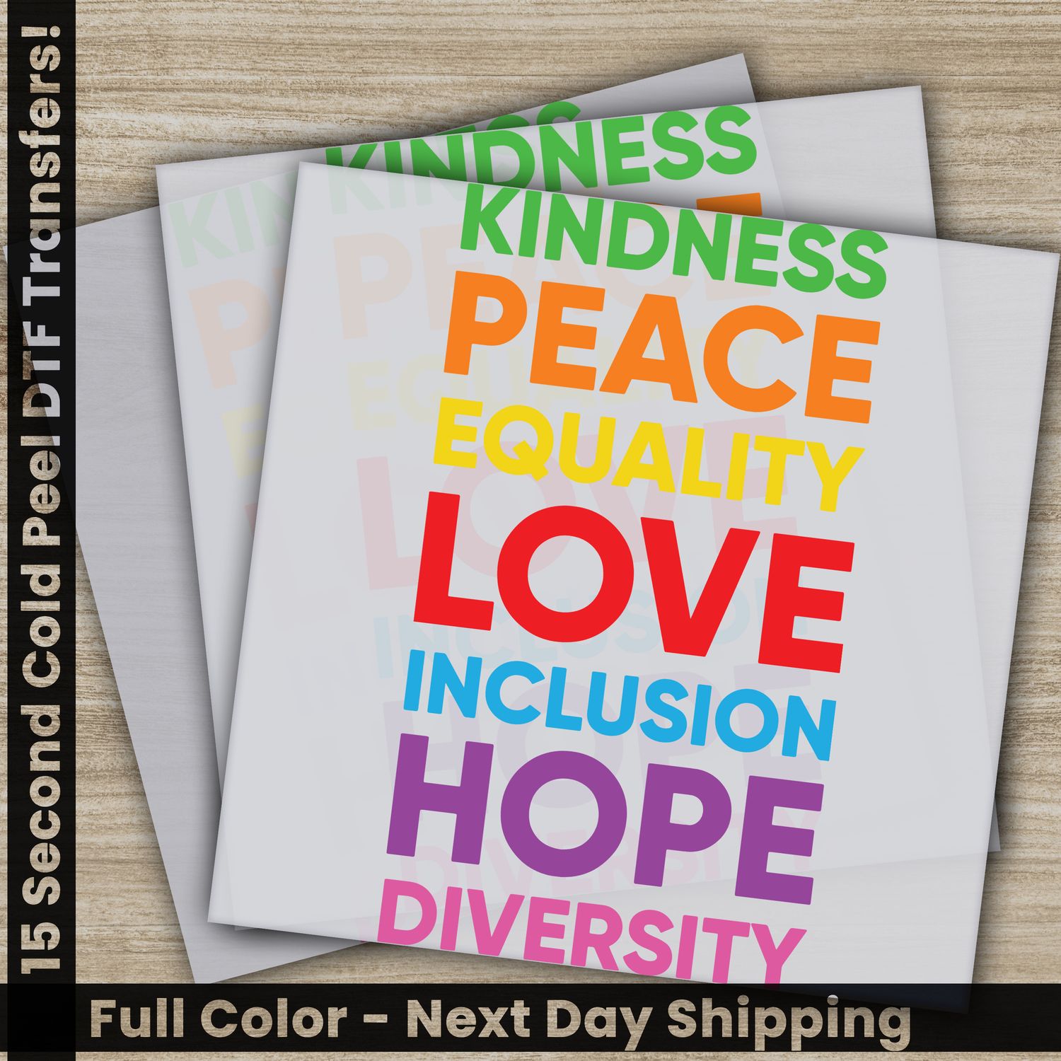 LGBTQ, Pride, Rainbow, Heart, Ready To Press DTF