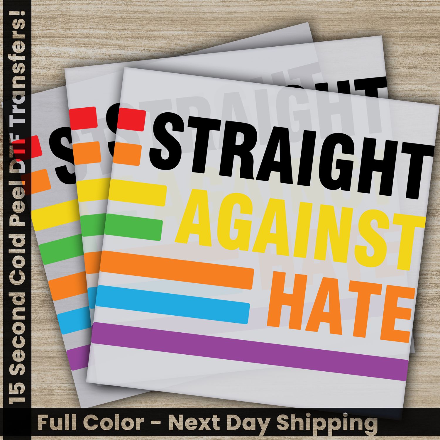 LGBTQ, Pride, Rainbow, Heart, Ready To Press DTF