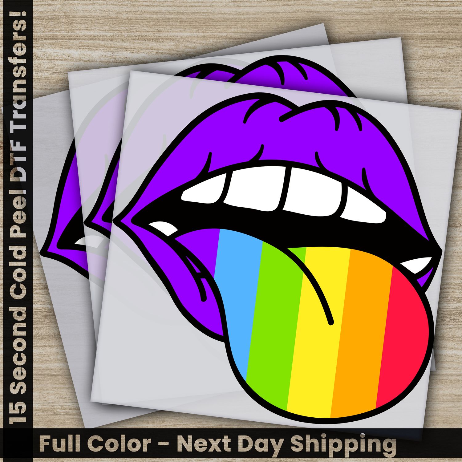 LGBTQ, Pride, Rainbow, Heart, Ready To Press DTF