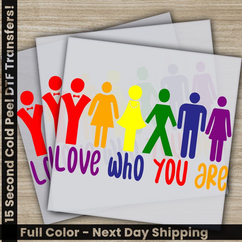LGBTQ, Pride, Rainbow, Love, Ready To Press DTF