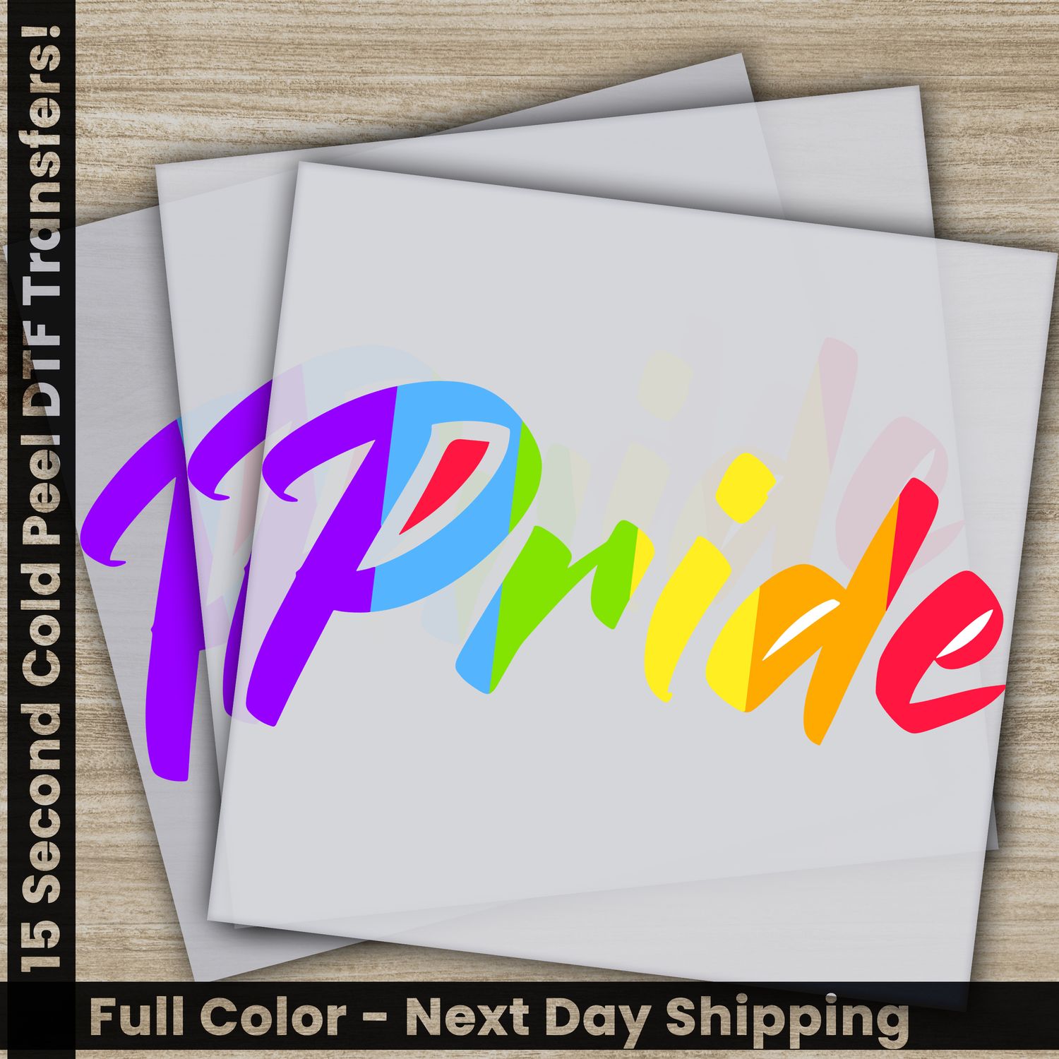 LGBTQ, Pride, Rainbow, Heart, Ready To Press DTF