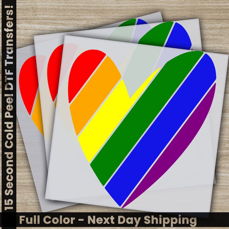 LGBTQ, Pride, Rainbow, Love, Ready To Press DTF