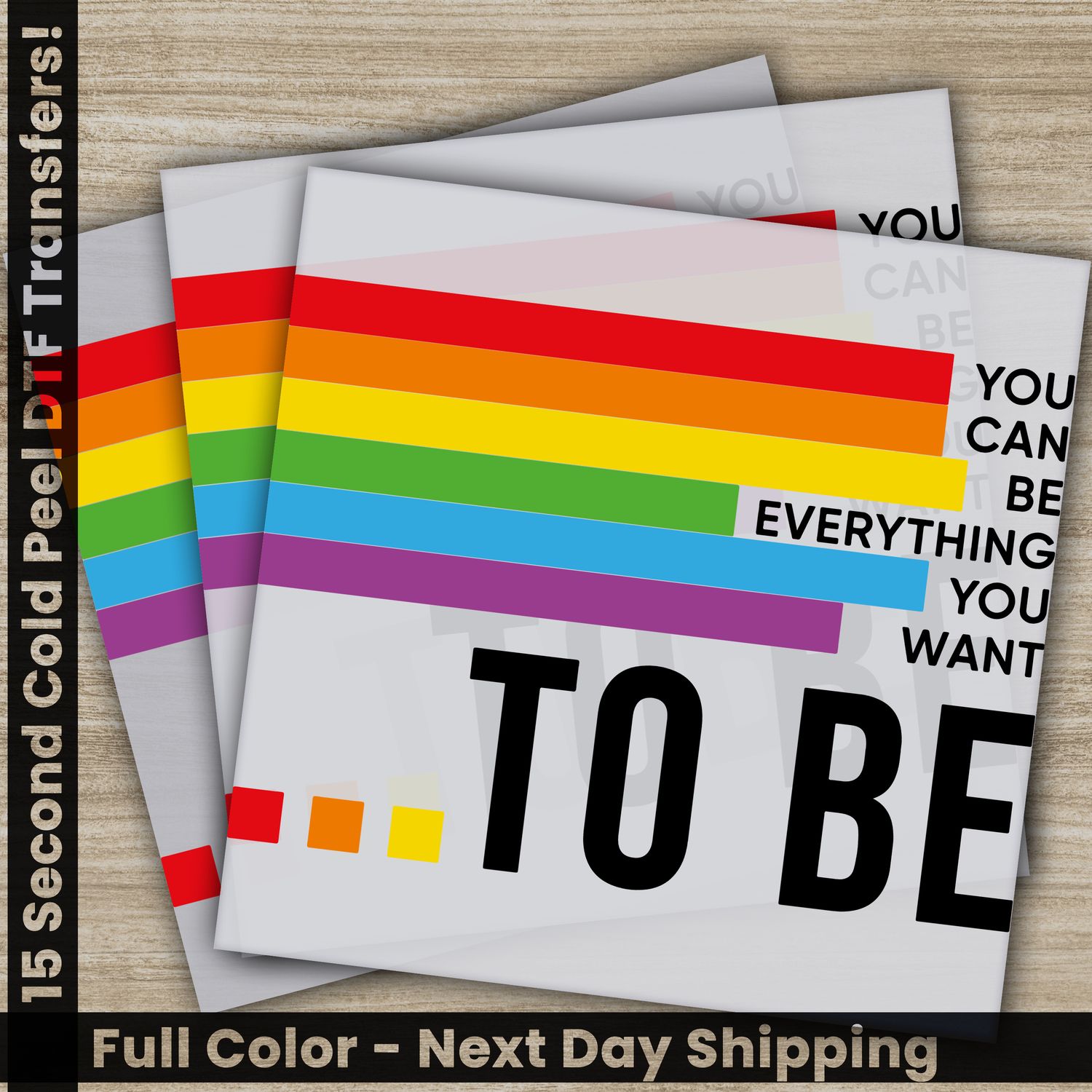 LGBTQ, Pride, Rainbow, Heart, Ready To Press DTF