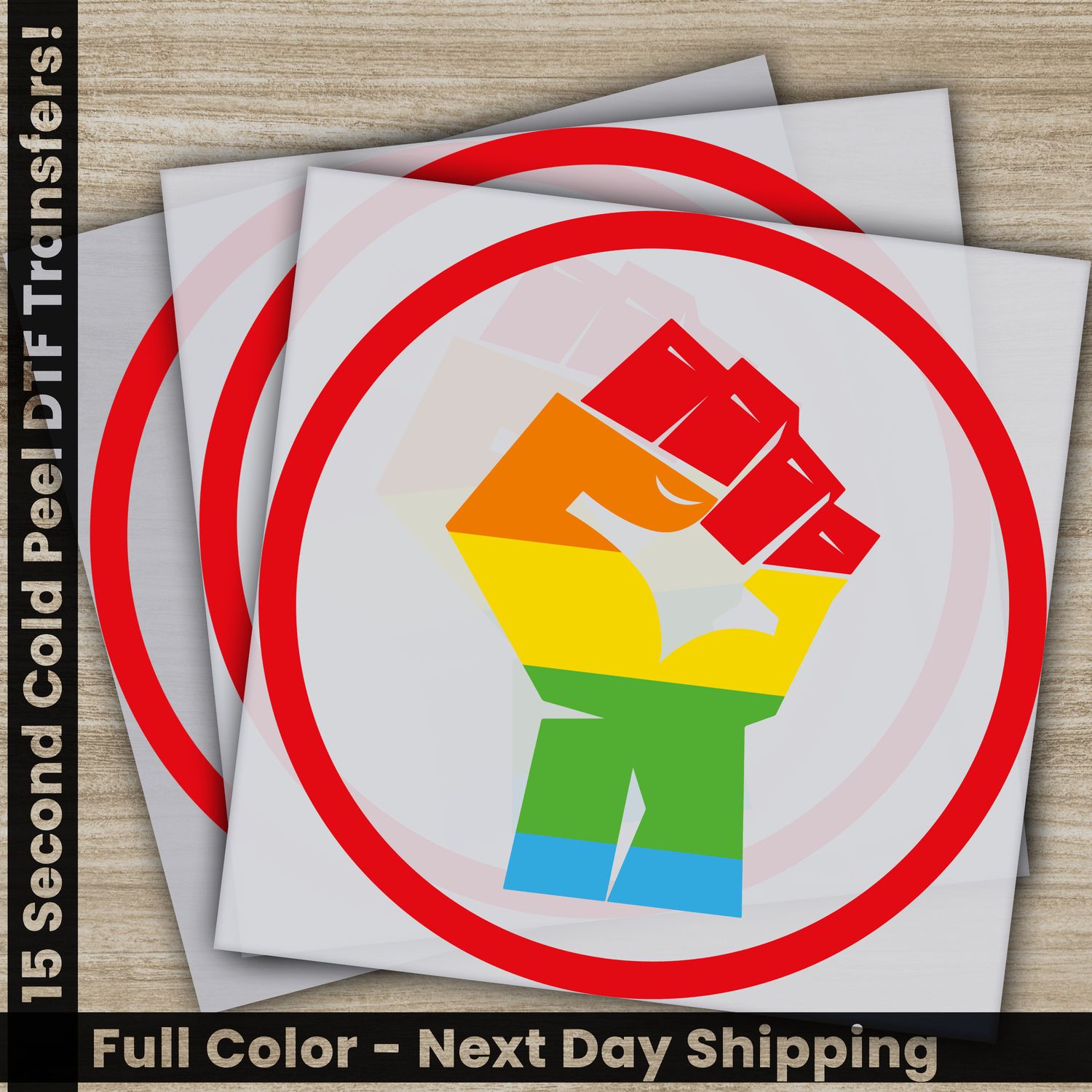 LGBTQ, Pride, Rainbow, Heart, Ready To Press DTF