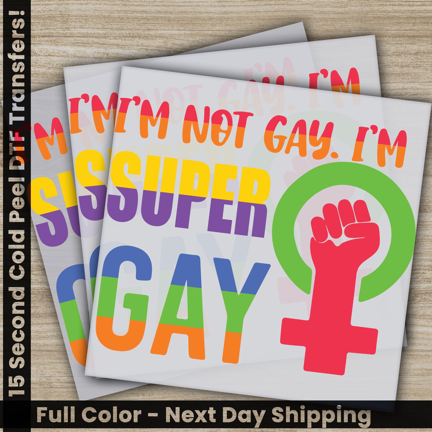 LGBTQ, Pride, Rainbow, Heart, Ready To Press DTF