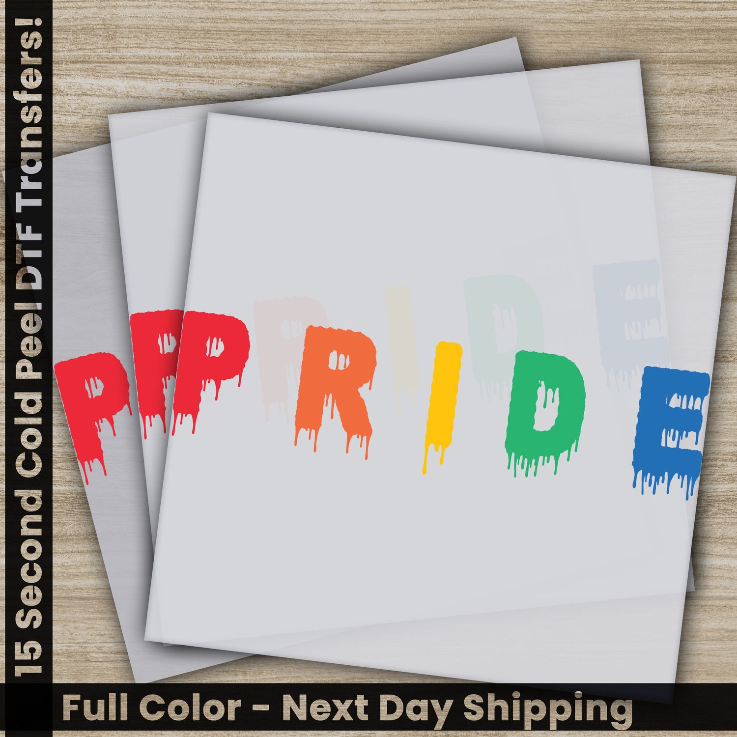 LGBTQ, Pride, Rainbow, Heart, Ready To Press DTF