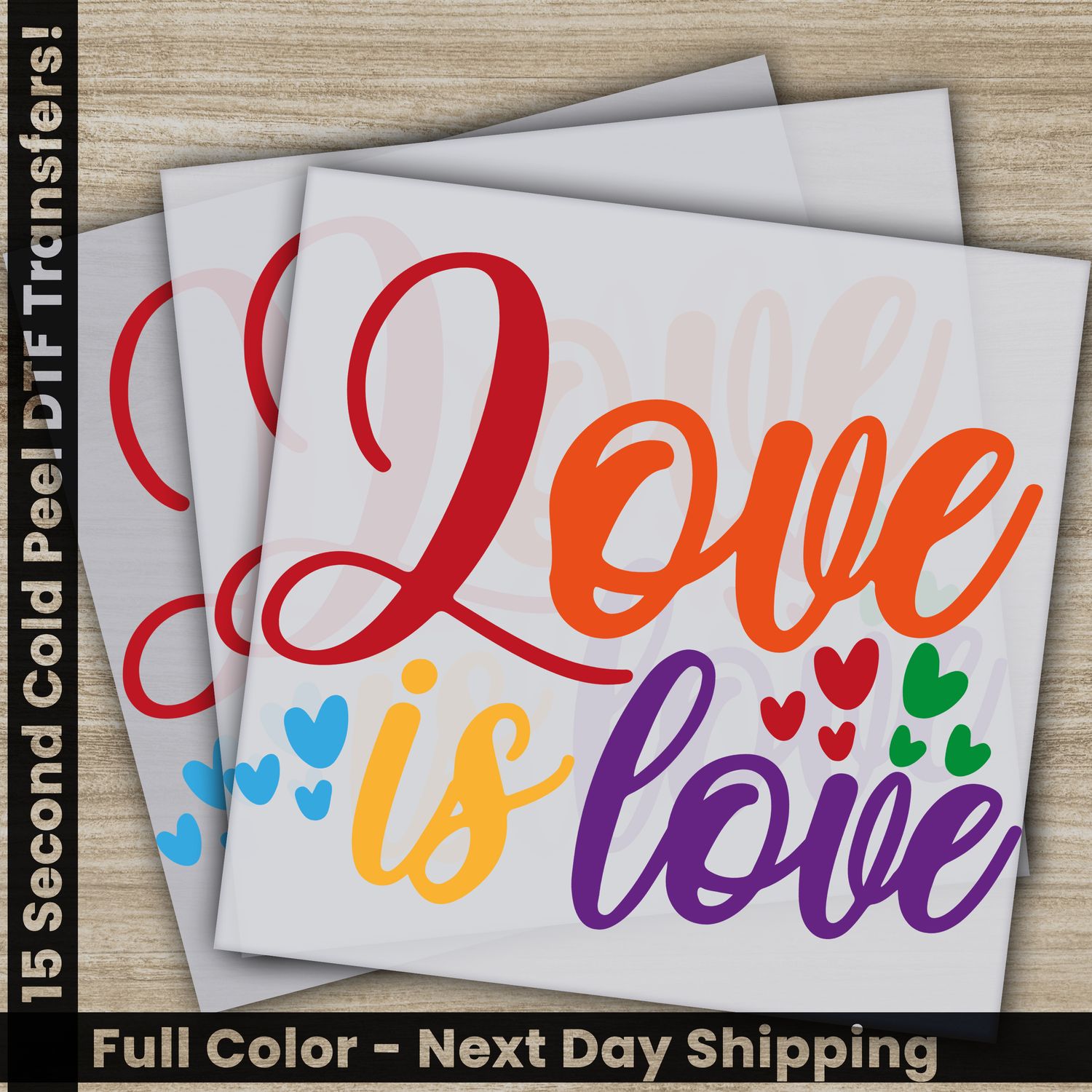 LGBTQ, Pride, Rainbow, Heart, Ready To Press DTF