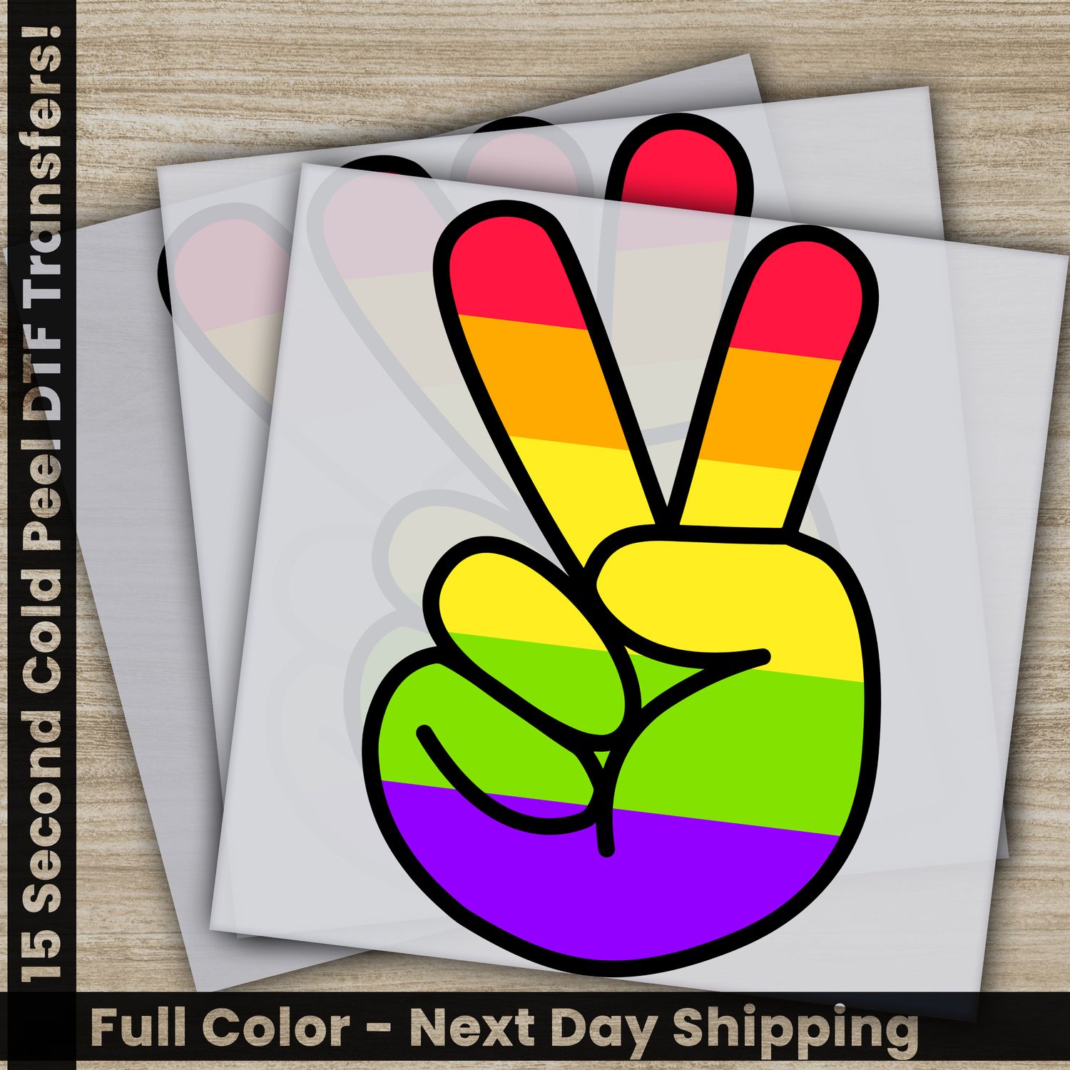 LGBTQ, Pride, Rainbow, Heart, Ready To Press DTF