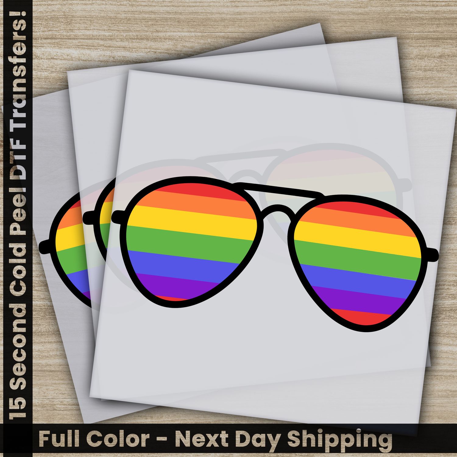 LGBTQ, Pride, Rainbow, Heart, Ready To Press DTF