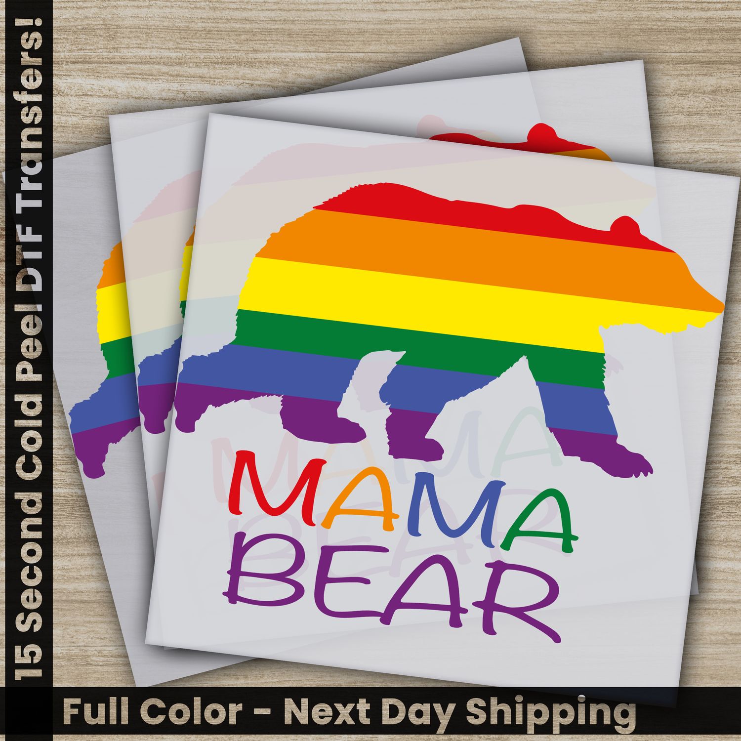 LGBTQ, Pride, Rainbow, Heart, Ready To Press DTF