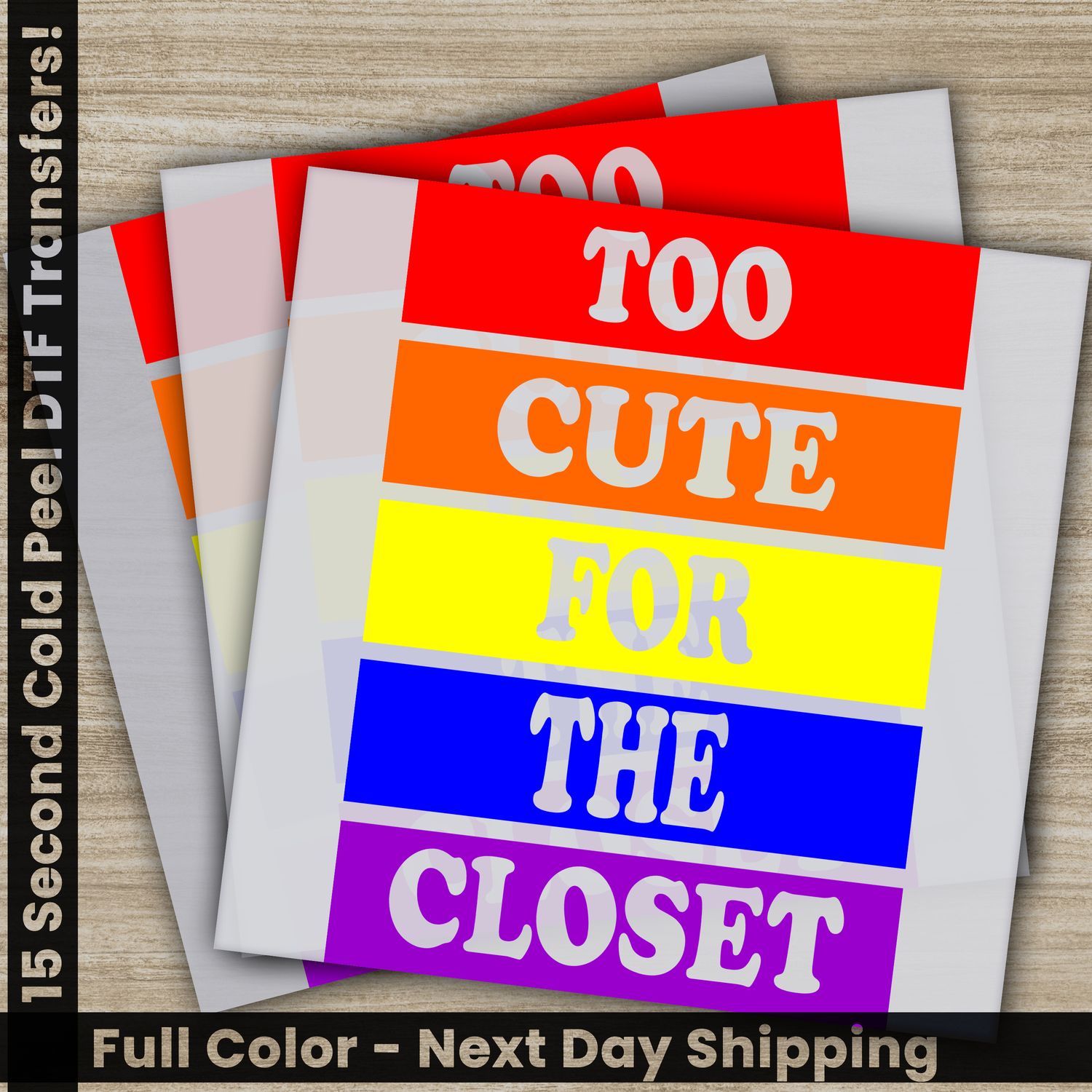 LGBTQ, Pride, Rainbow, Heart, Ready To Press DTF