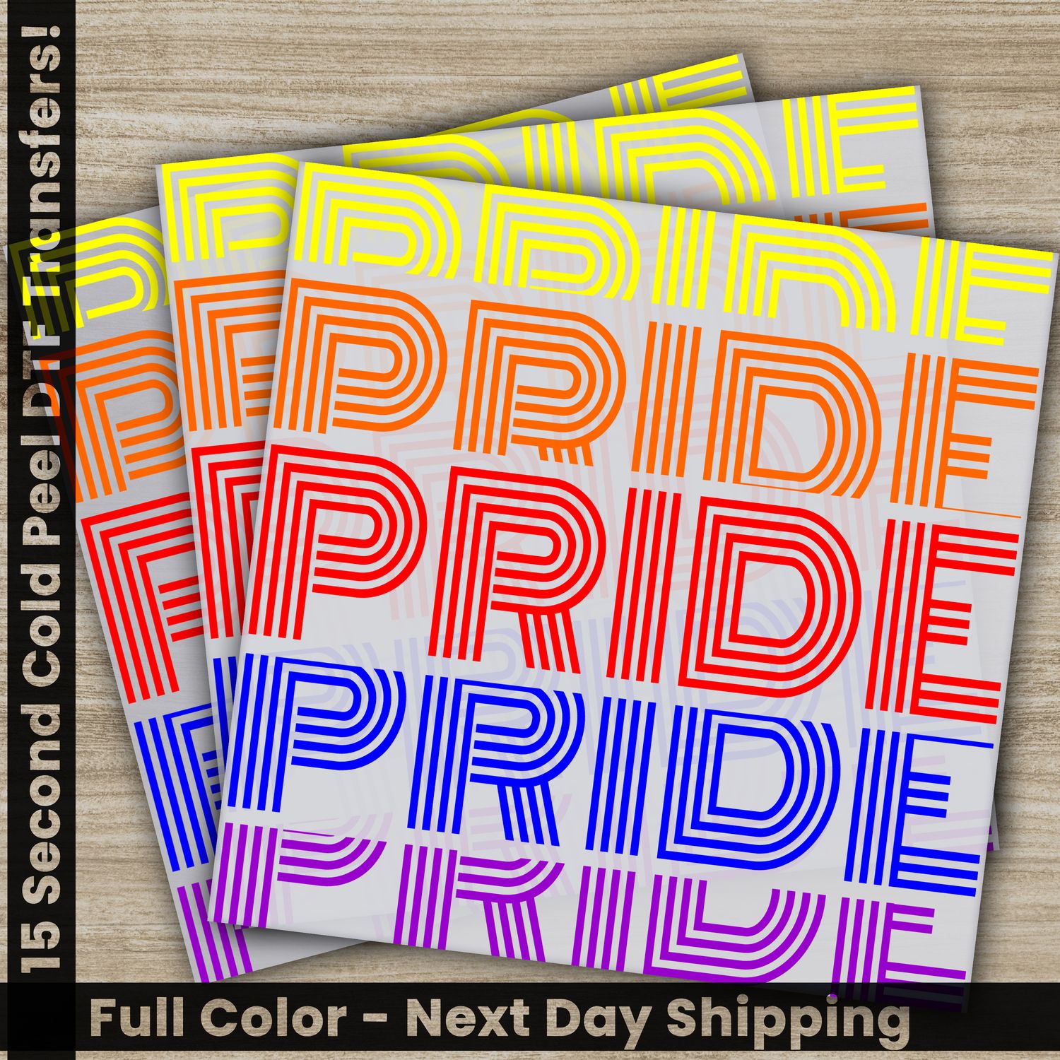 LGBTQ, Pride, Rainbow, Heart, Ready To Press DTF