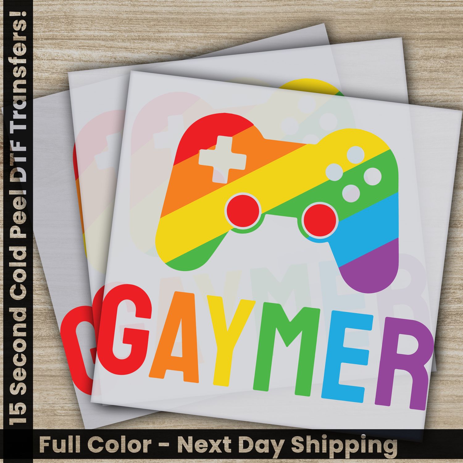 LGBTQ, Pride, Rainbow, Heart, Ready To Press DTF