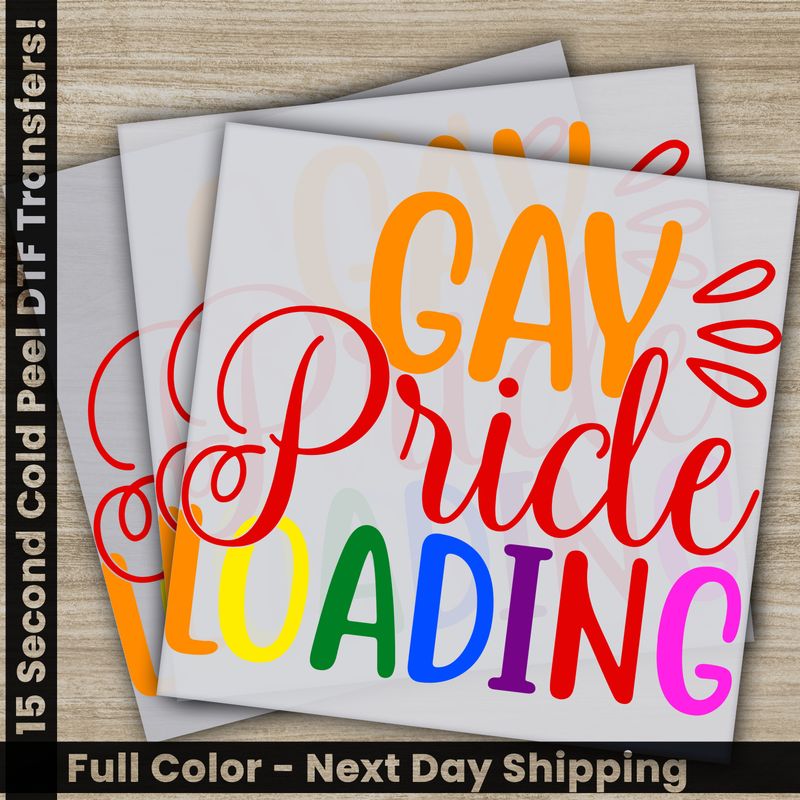LGBTQ, Pride, Rainbow, Heart, Ready To Press DTF