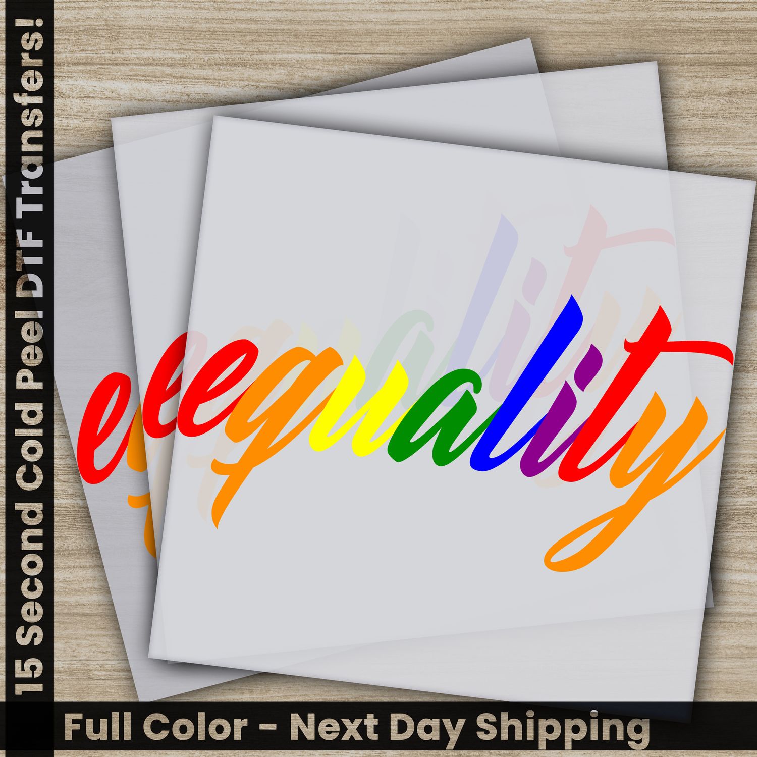 LGBTQ, Pride, Rainbow, Heart, Ready To Press DTF