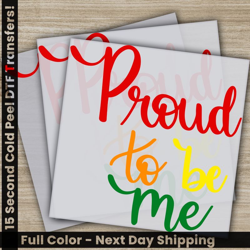 LGBTQ, Pride, Rainbow, Heart, Ready To Press DTF