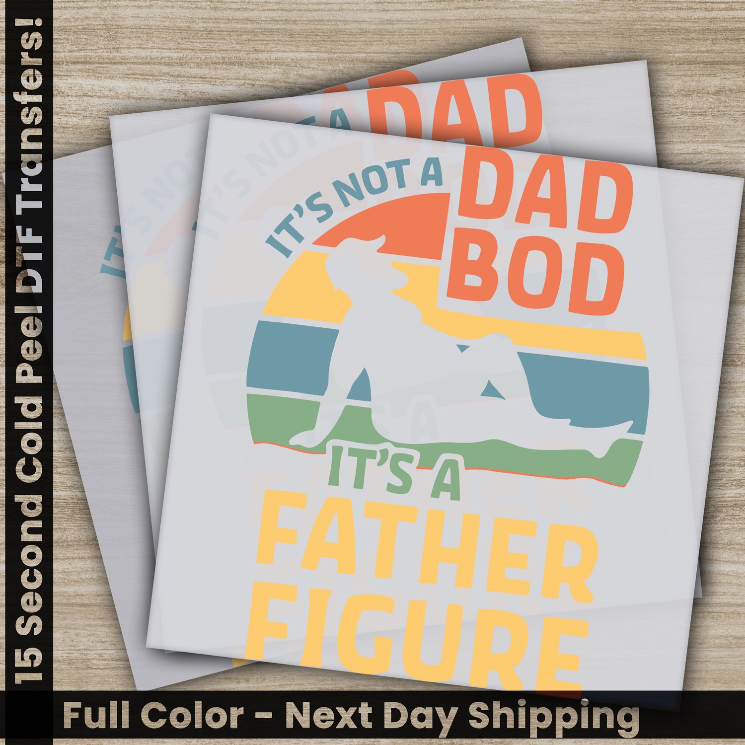 Papa, Dad, Daddy, Ready To Press DTF