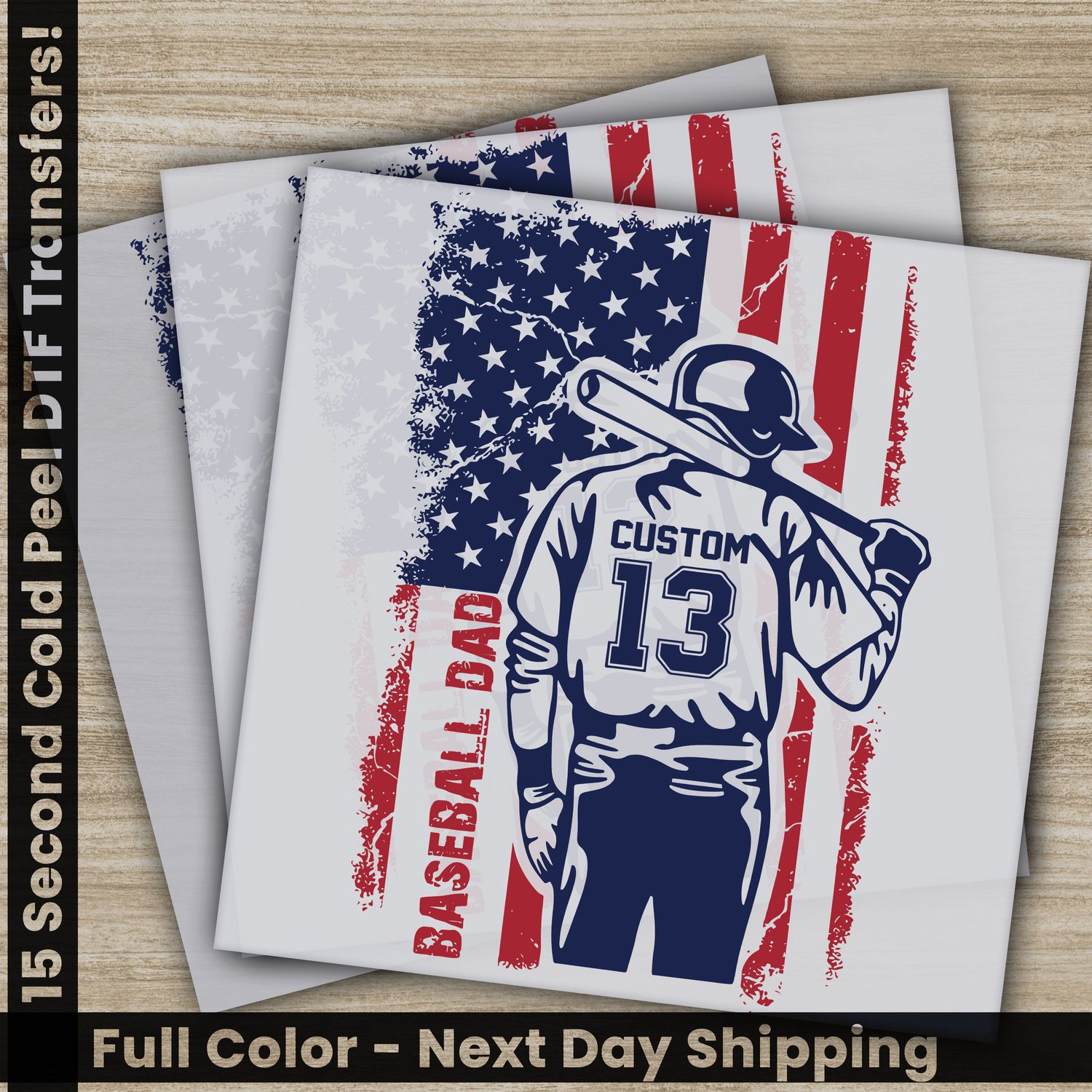 Custom, Papa, Dad, Daddy, Ready To Press DTF