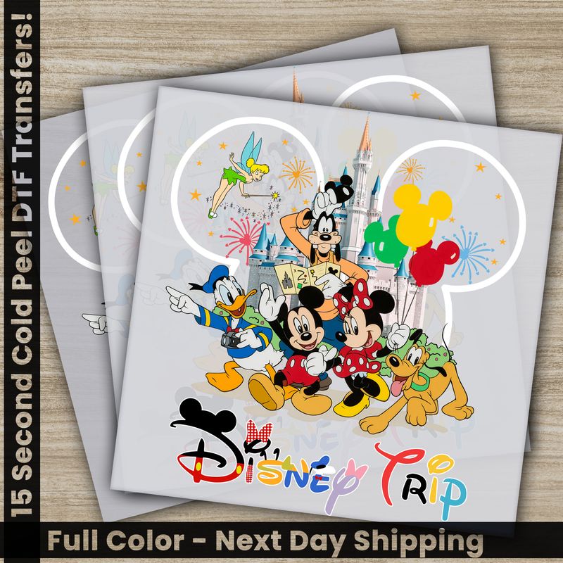Mickey, Disney Trip, Ready To Press DTF