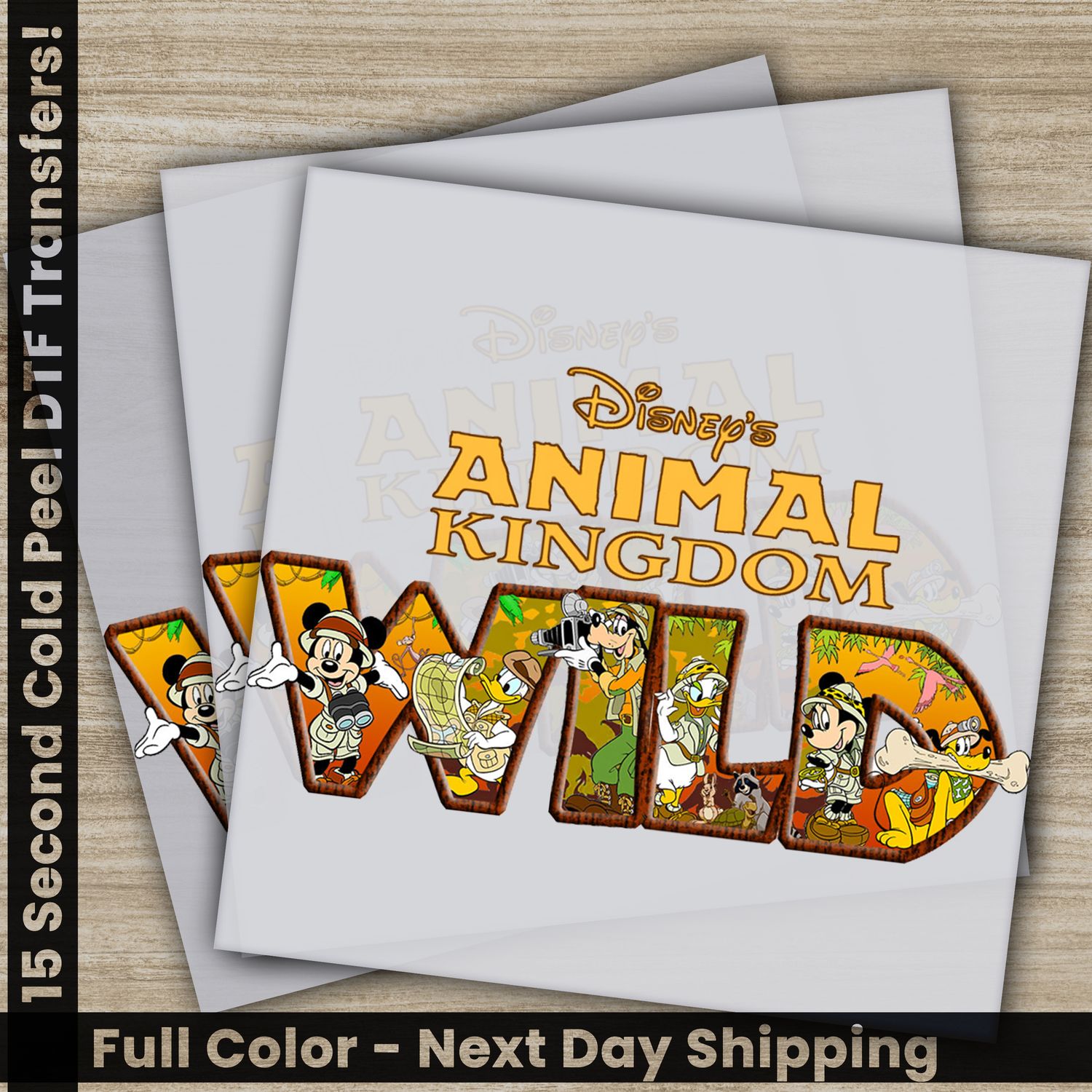 Disney, Animal Kingdom Wild, Ready To Press DTF