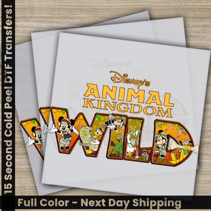 Disney, Animal Kingdom Wild, Ready To Press DTF