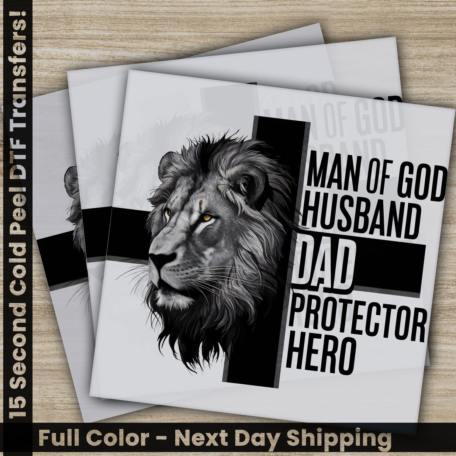 Dad, Husband, Hero, Ready To Press DTF