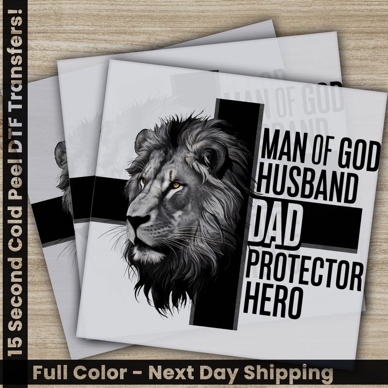 Dad, Husband, Hero, Ready To Press DTF