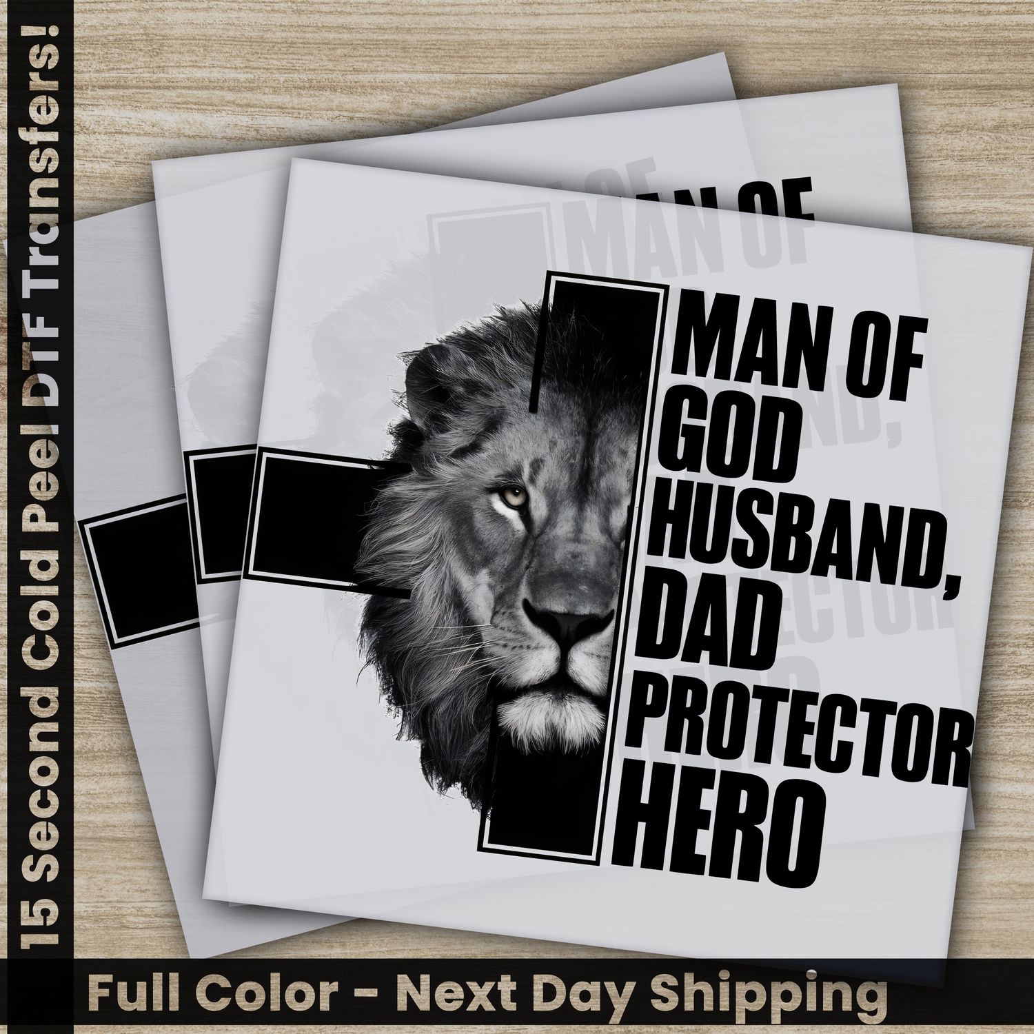 Dad, Husband, Hero, Ready To Press DTF
