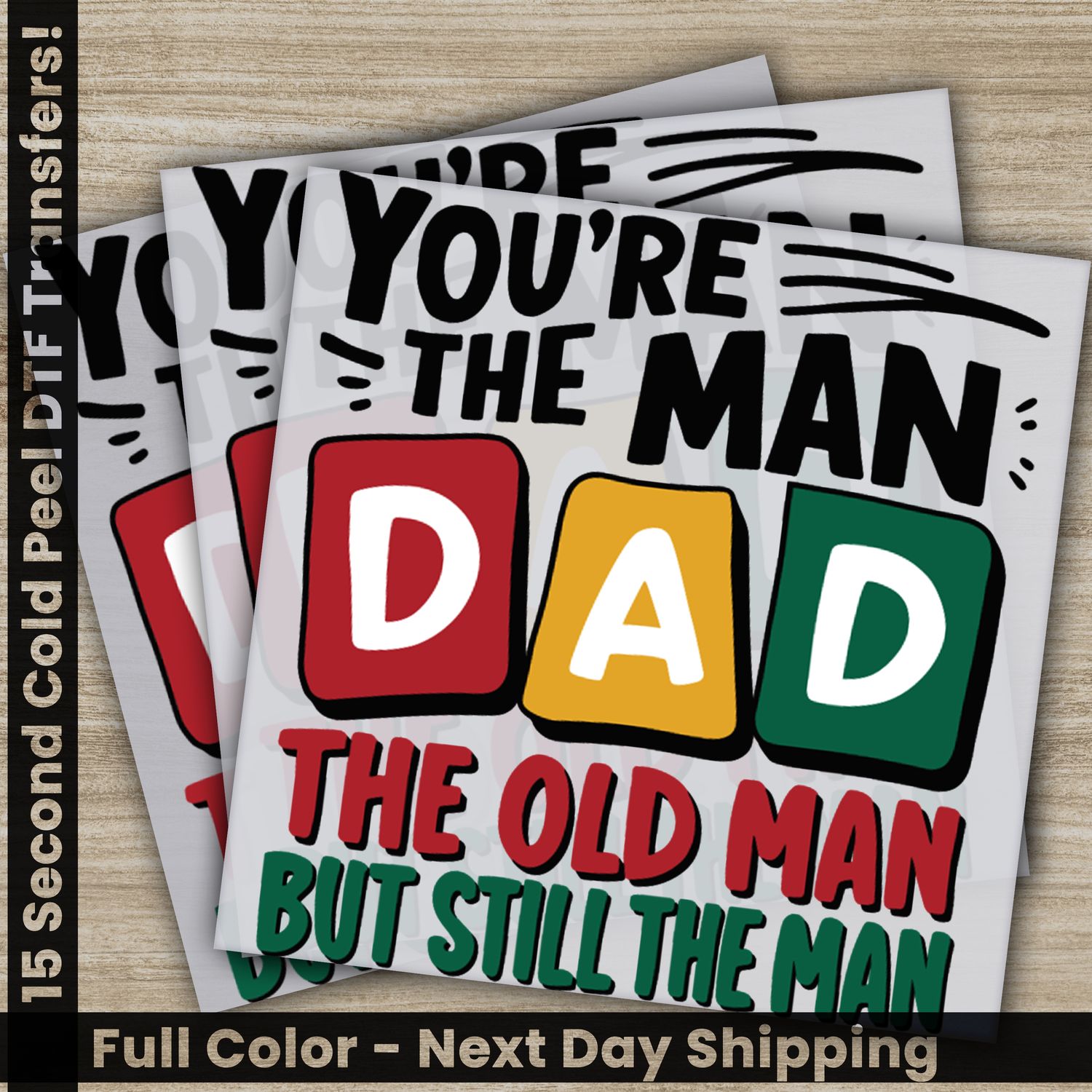Dad, Husband, Hero, Ready To Press DTF