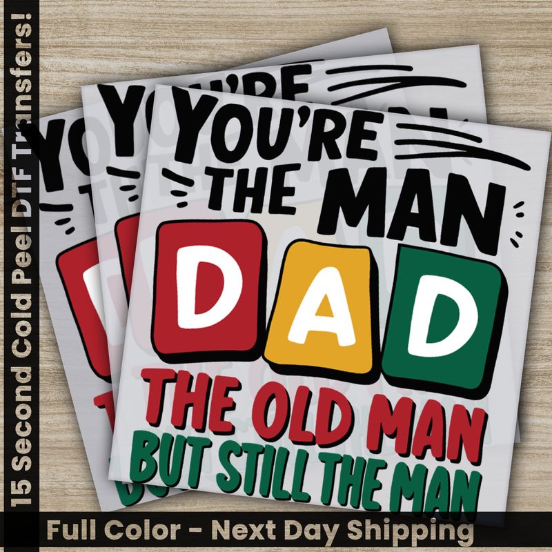Dad, Husband, Hero, Ready To Press DTF