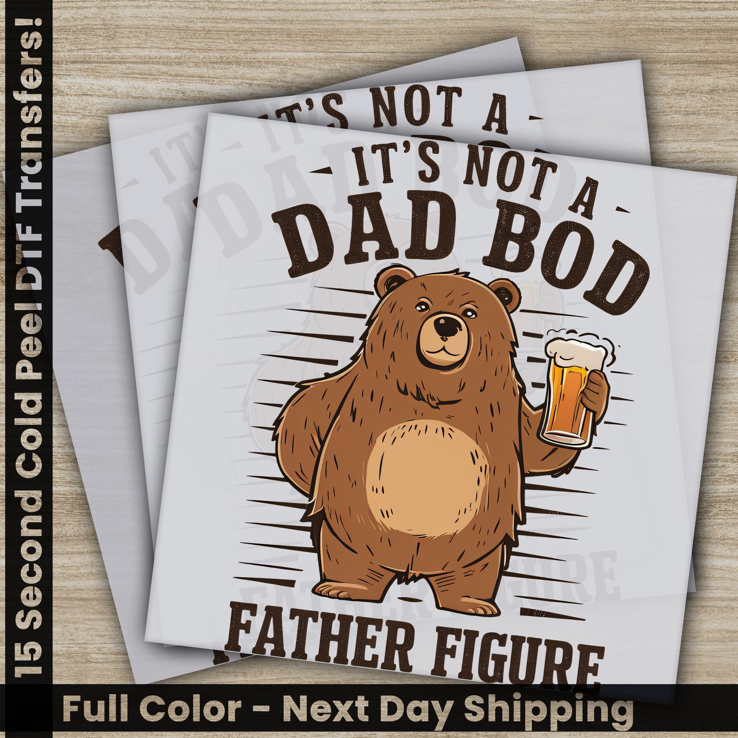 Dad, Husband, Hero, Ready To Press DTF