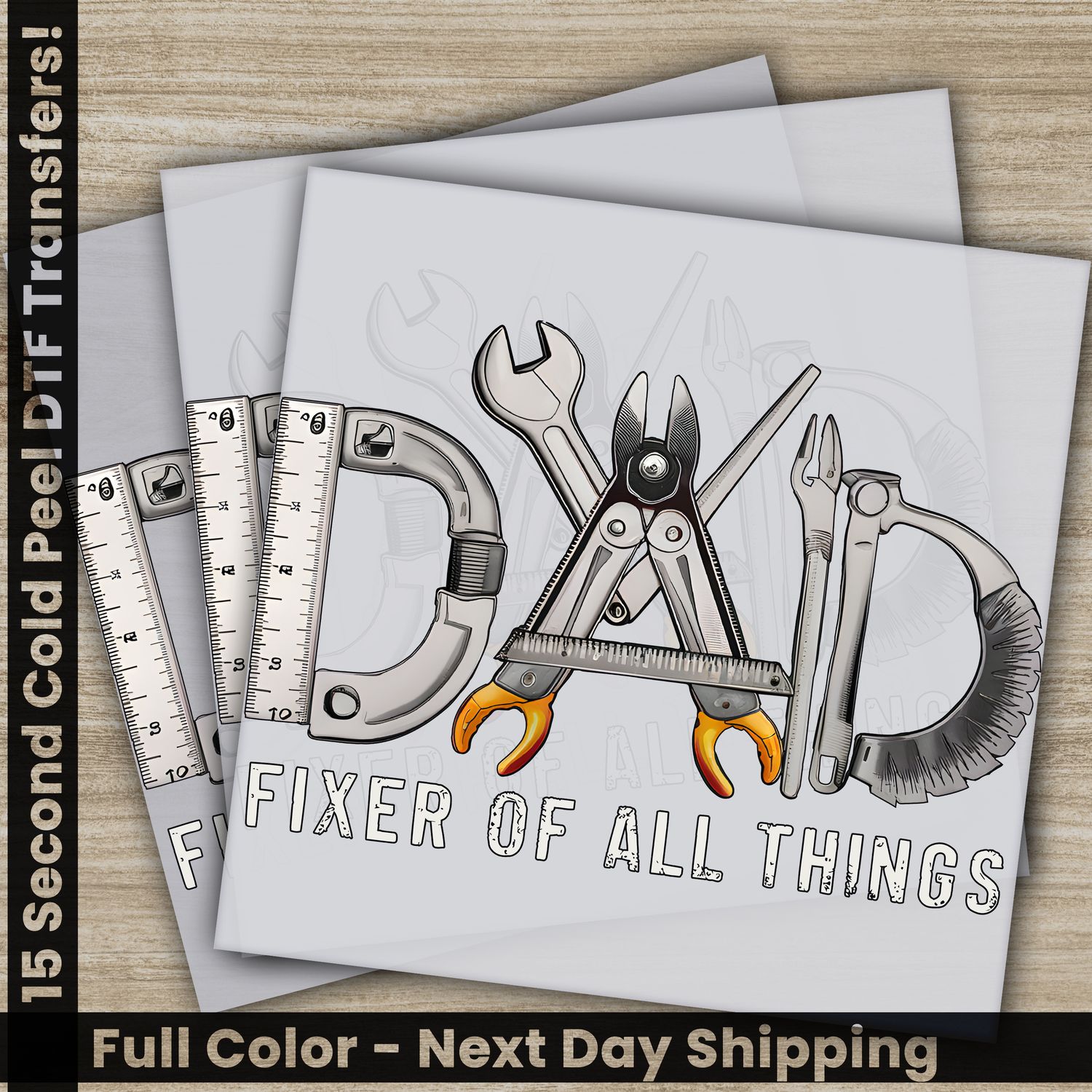 Dad, Husband, Hero, Ready To Press DTF