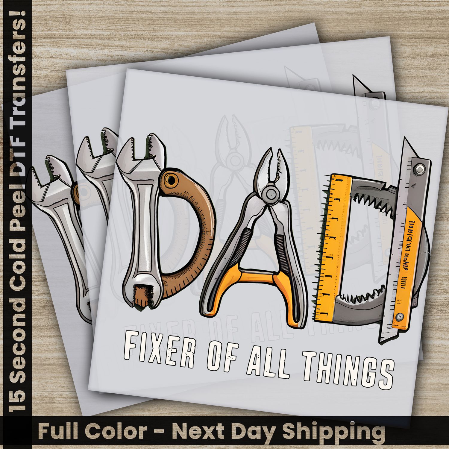 Dad, Husband, Hero, Ready To Press DTF