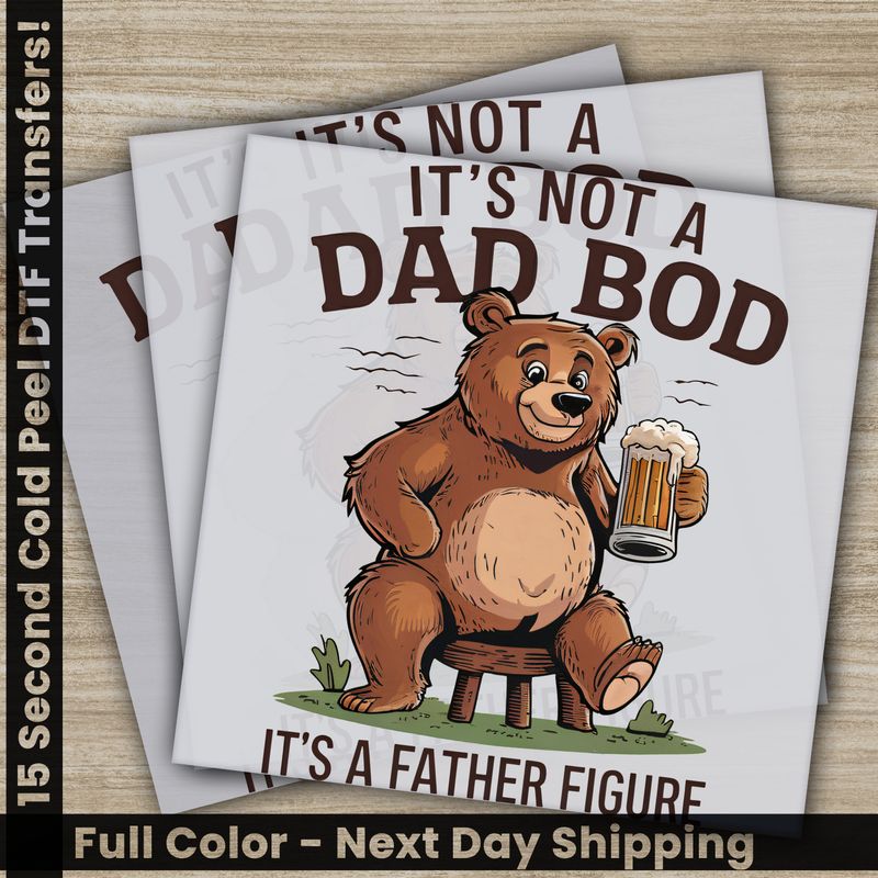 Dad, Husband, Hero, Ready To Press DTF