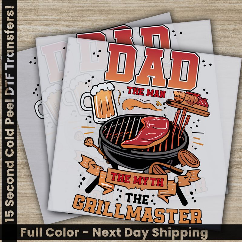 Dad, Husband, Hero, Ready To Press DTF